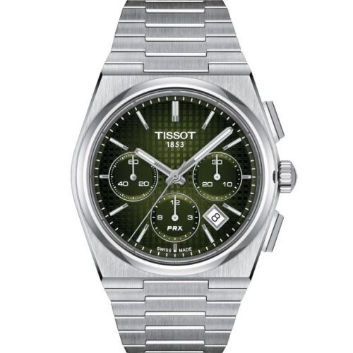 Tissot PRX Chronograph Stainless Steel / Green